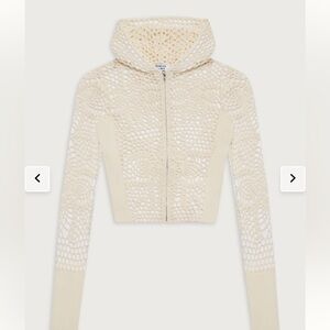 Lyla Crochet Zip Up Hoodie